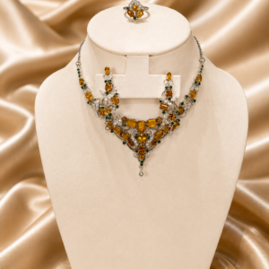 Royal Golden Topaz Vine Jewellery Set