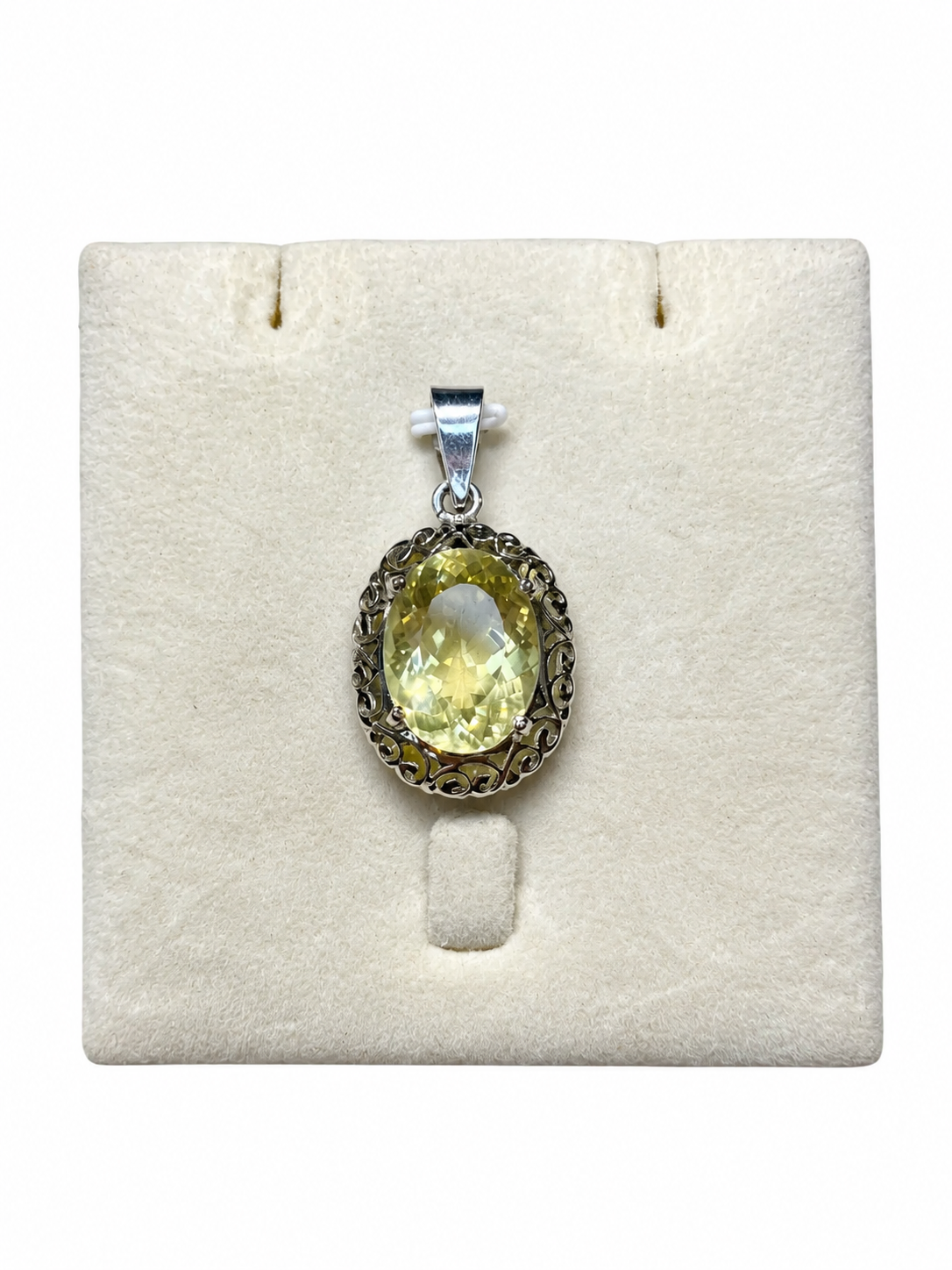 Golden Topaz Oval Pendant - Image 3