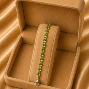 Golden Topaz Oval Tennis Bracelet