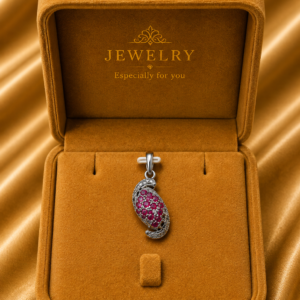Ruby Oval Designer Pendant