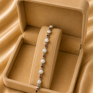 Opal & Ruby Link Bracelet