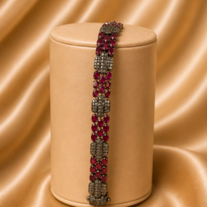 Royal Ruby & Diamond Link Bracelet